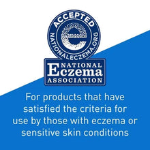 National Eczema Association accepted seal for sensitive-skin moisturizing cream