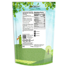 Bagged roasted salted pistachios with nutrition facts and kosher vegan non-GMO badges