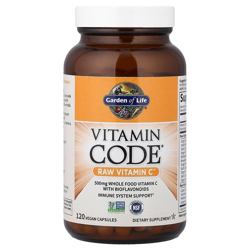 Garden of Life, Vitamin Code®, RAW Vitamin C™, Vegan Capsules