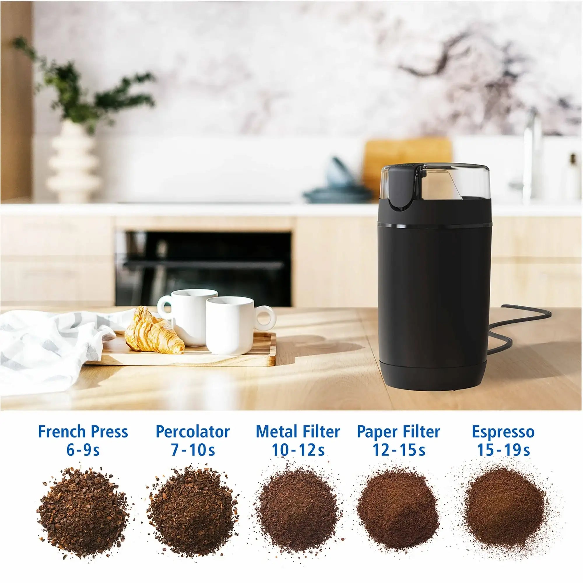 Mainstays Black Electric Coffee Grinder