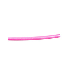 Pink foam swim pool noodle, 50 in long, straight tube