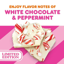 White chocolate and peppermint coffee packaging panel, limited edition