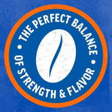 Maxwell House House Blend Medium coffee pod packaging badge: The perfect balance