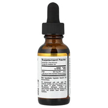 Alcohol-free folinic acid supplement bottle with Supplement Facts label on back