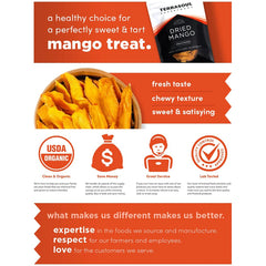 Terrasoul Superfoods Organic Dried Mango Slices, 1 Lb - Naturally Sweet & Tart | No-Added Sugar | Healthy Prebiotic