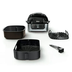 Ninja Foodi 4 Qt Electric Indoor Grill w/ 4 Functions, Air Fry, Cyclonic Grilling Technology, Ceramic Coated, AG300 Black - USA MEGA SHOP