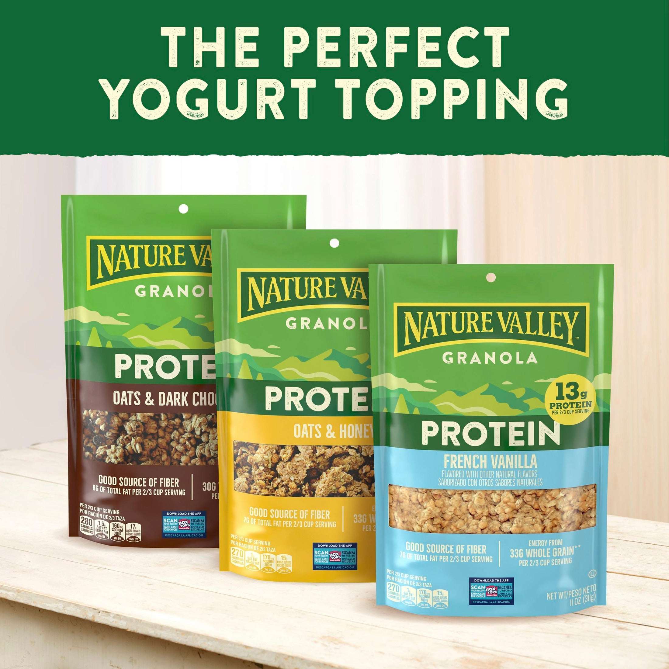 Nature Valley Protein Oats and Honey Granola Pouch, 11 oz