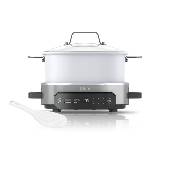 Ninja 10-in-1 Everyday PossibleCooker 6.5 Qt Multi-Cooker, Slow Cook, Dutch Oven, Rice Cooker, MC1100 White