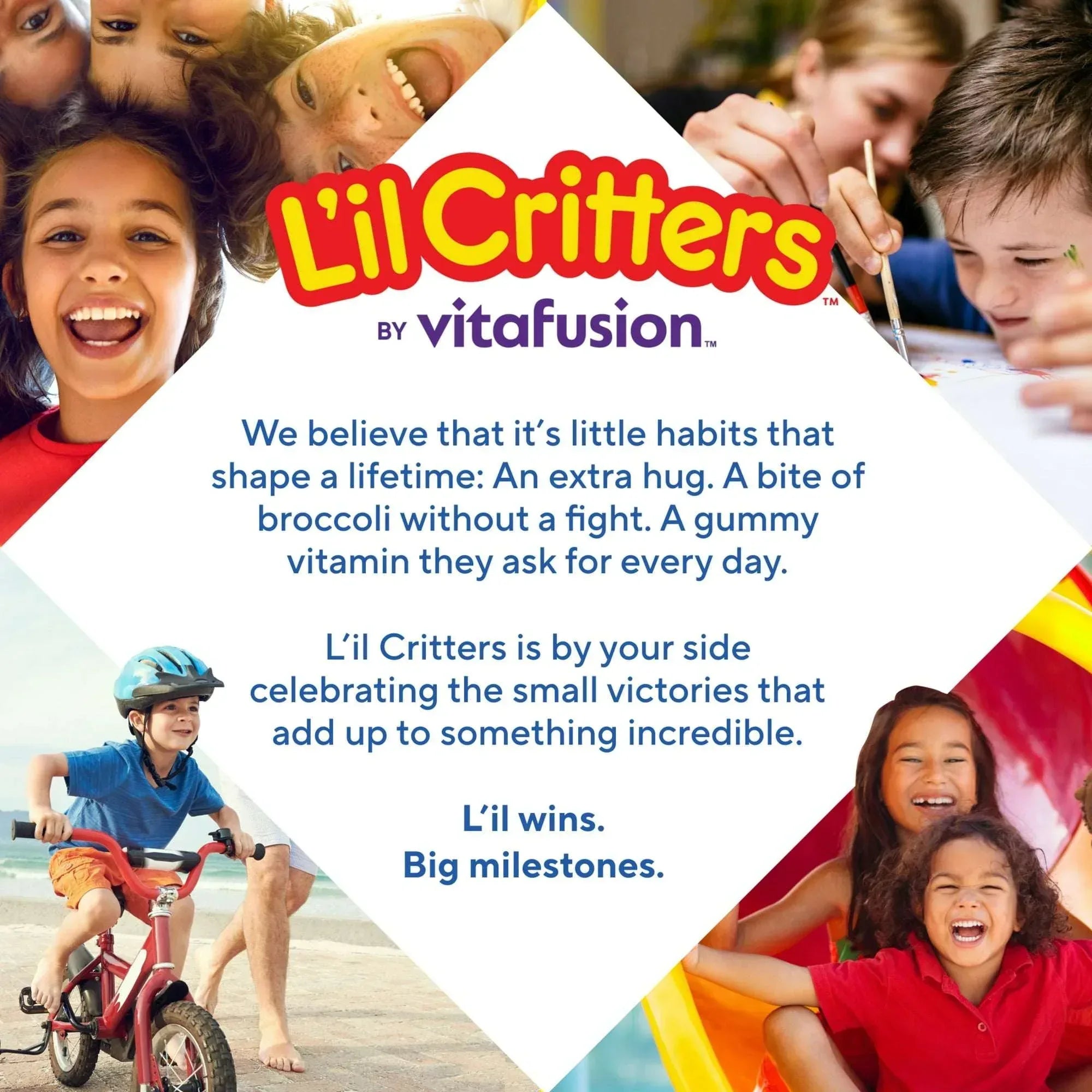L’il Critters Gummy Vites Kids Multivitamin Gummies, Mixed Fruit, 190 Count