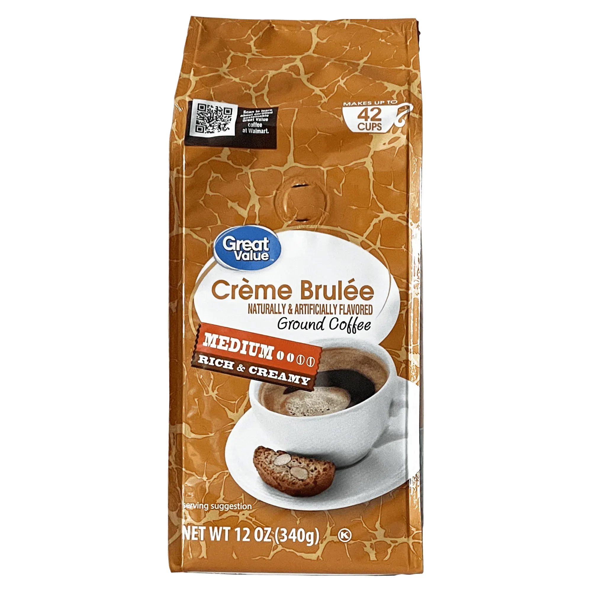 Great Value Donut Shop, 100% Arabica, Medium Roast, Ground Coffee, 12 oz