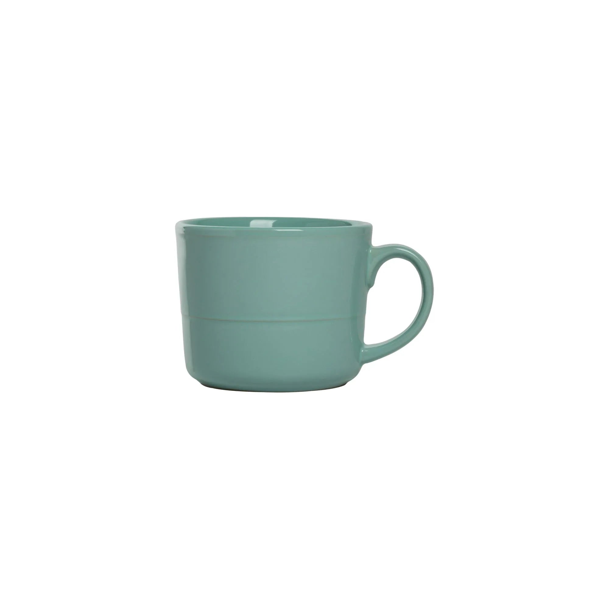 10 Strawberry Street Double Line 16 Piece Stoneware Dinnerware Set, Seafoam