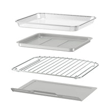Air fryer toaster oven accessories: wire rack, baking pan, and drip tray