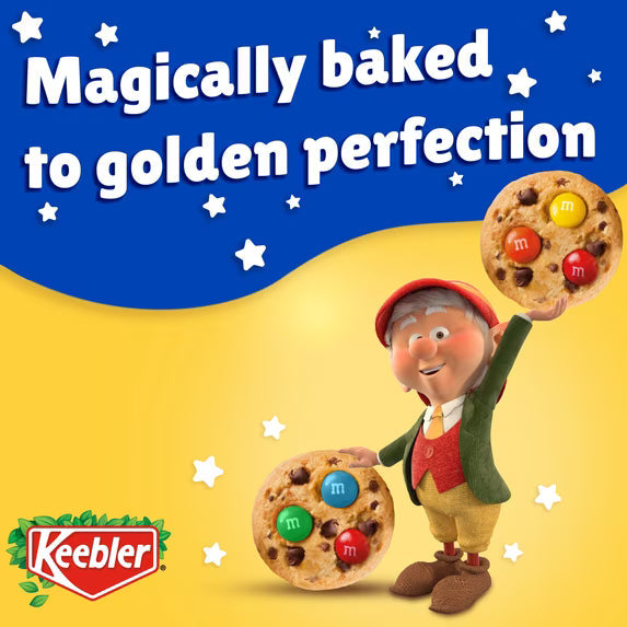 Keebler Chips Deluxe Cookies Made with M&M’s, Chocolate Chip Cookies Made with M&M’s, 9.75 oz