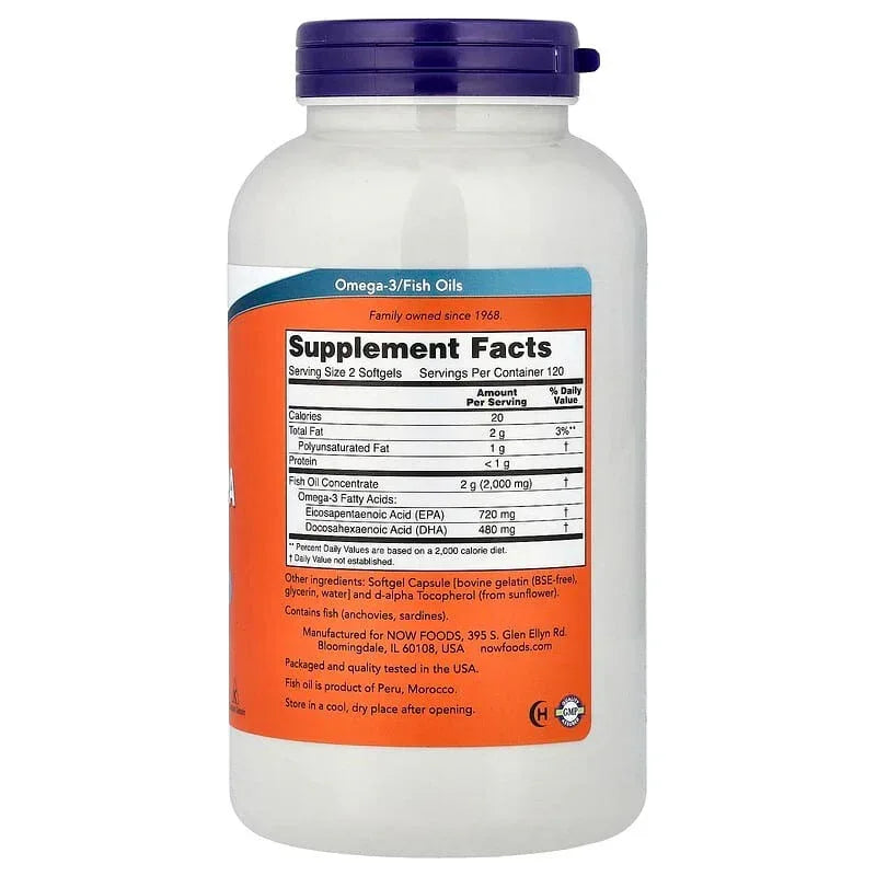 NOW Foods, Super Omega EPA Fish Oil, Softgels