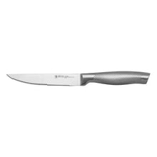 Bread knife with serrated stainless blade and textured gray handle