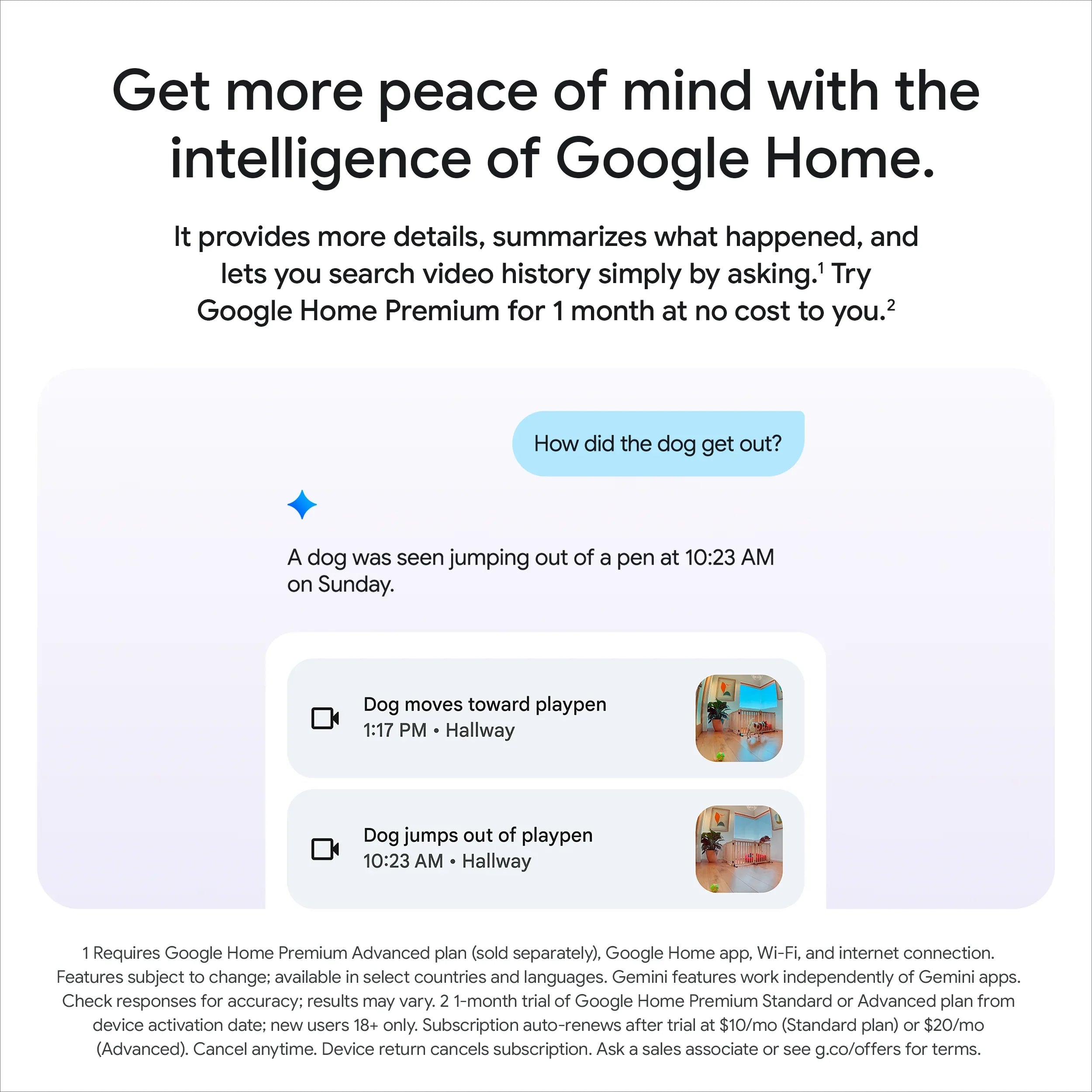 Google Nest Cam Indoor (Wired, 3rd Gen) - Indoor Security Camera with 2K Video - Works with Google Home - With Gemini - Berry