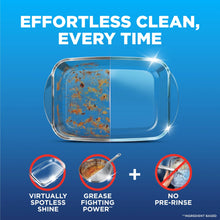 Dishwasher detergent tabs dissolve grease, virtually spotless shine, no pre-rinse