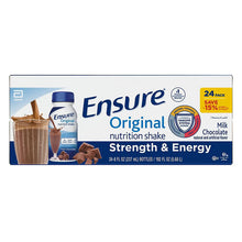 Ensure Original Milk Chocolate Nutrition Shake, 9g Protein, 24 pk./8 fl. oz.