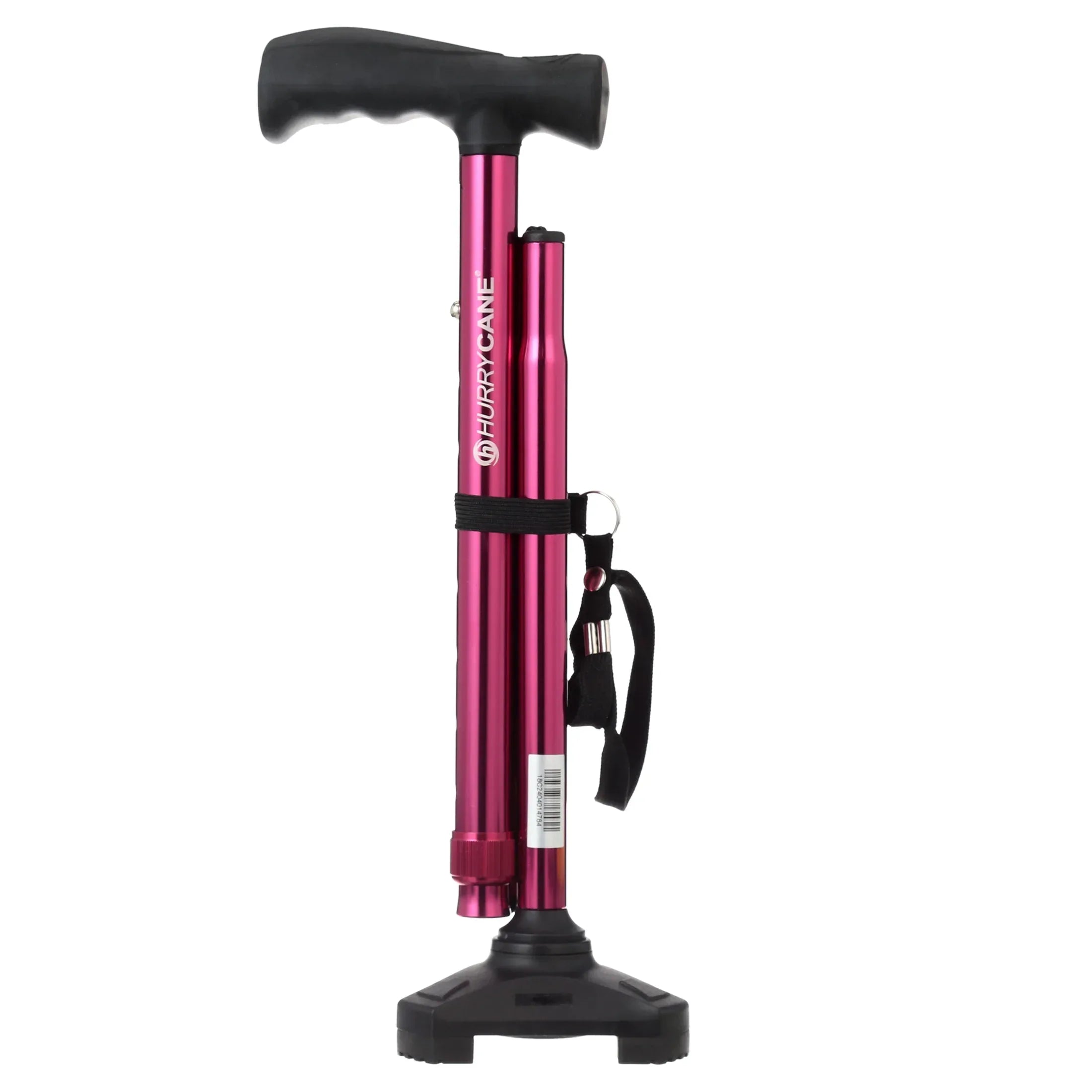 HurryCane Freedom Edition Folding Cane with T Handle, Red