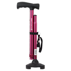 HurryCane Freedom Edition Folding Cane with T Handle, Red
