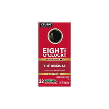 Eight O'Clock medium roast coffee K-Cup box, front logo and 22-count badge