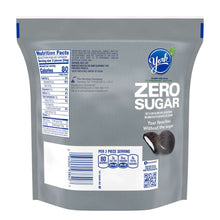 York Zero Sugar peppermint patty candy bag back with nutrition facts panel