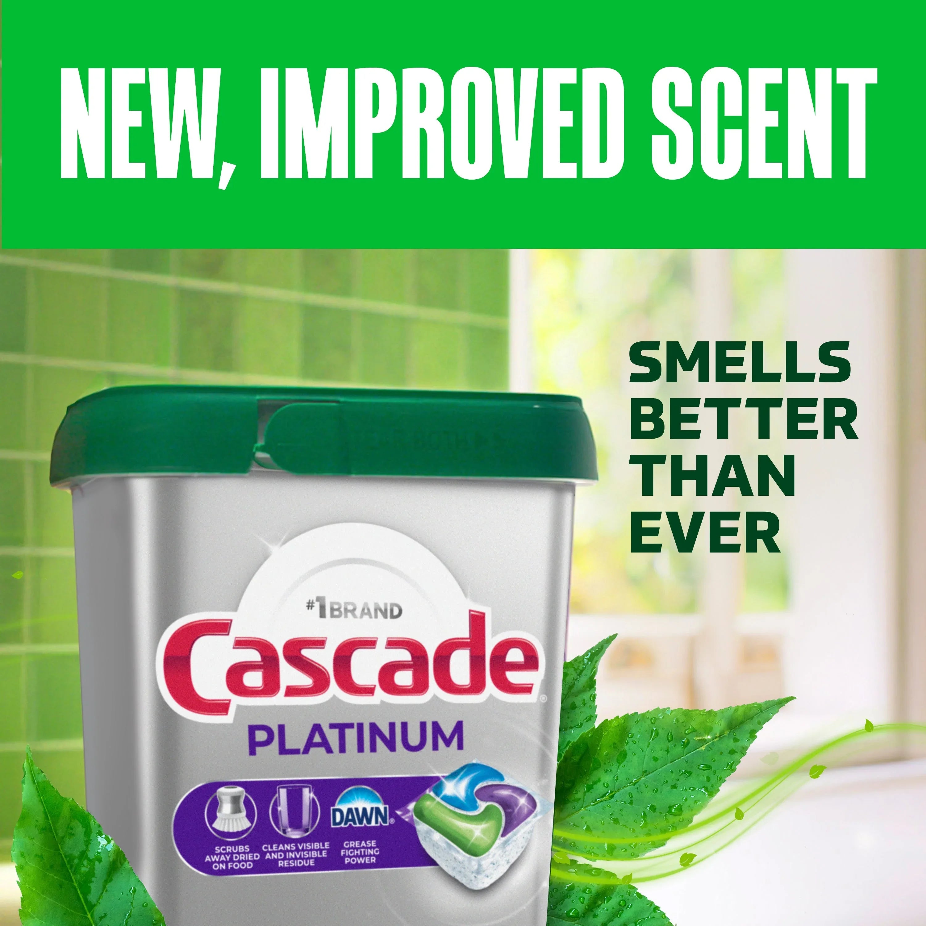 Cascade Platinum Dishwasher Pods, Dishwasher Detergent Soap Tabs, Fresh, 71 Count - USA MEGA SHOP