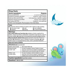 Hyland's Baby Tiny Cold & Cough Nighttime Tablets, 125 Count