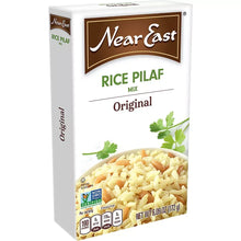 Rice pilaf mix box, Original, Near East brand, front and side view