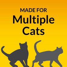 Purina Tidy Cats non-clumping litter bag graphic, made for multiple cats