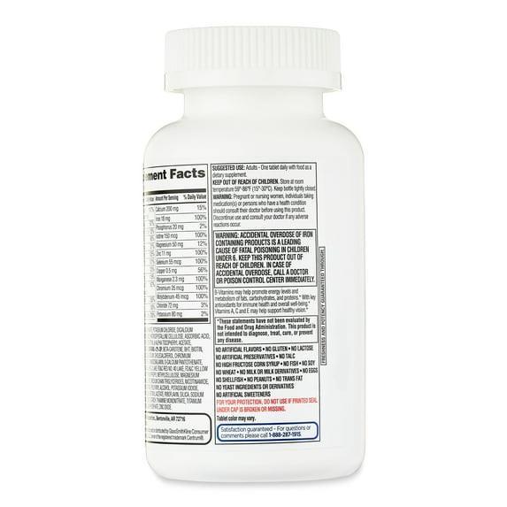 Equate Complete Multivitamin/Multimineral Supplement Tablets, Adults, 200 Count, Compare to Centrum® Adults - USA MEGA SHOP