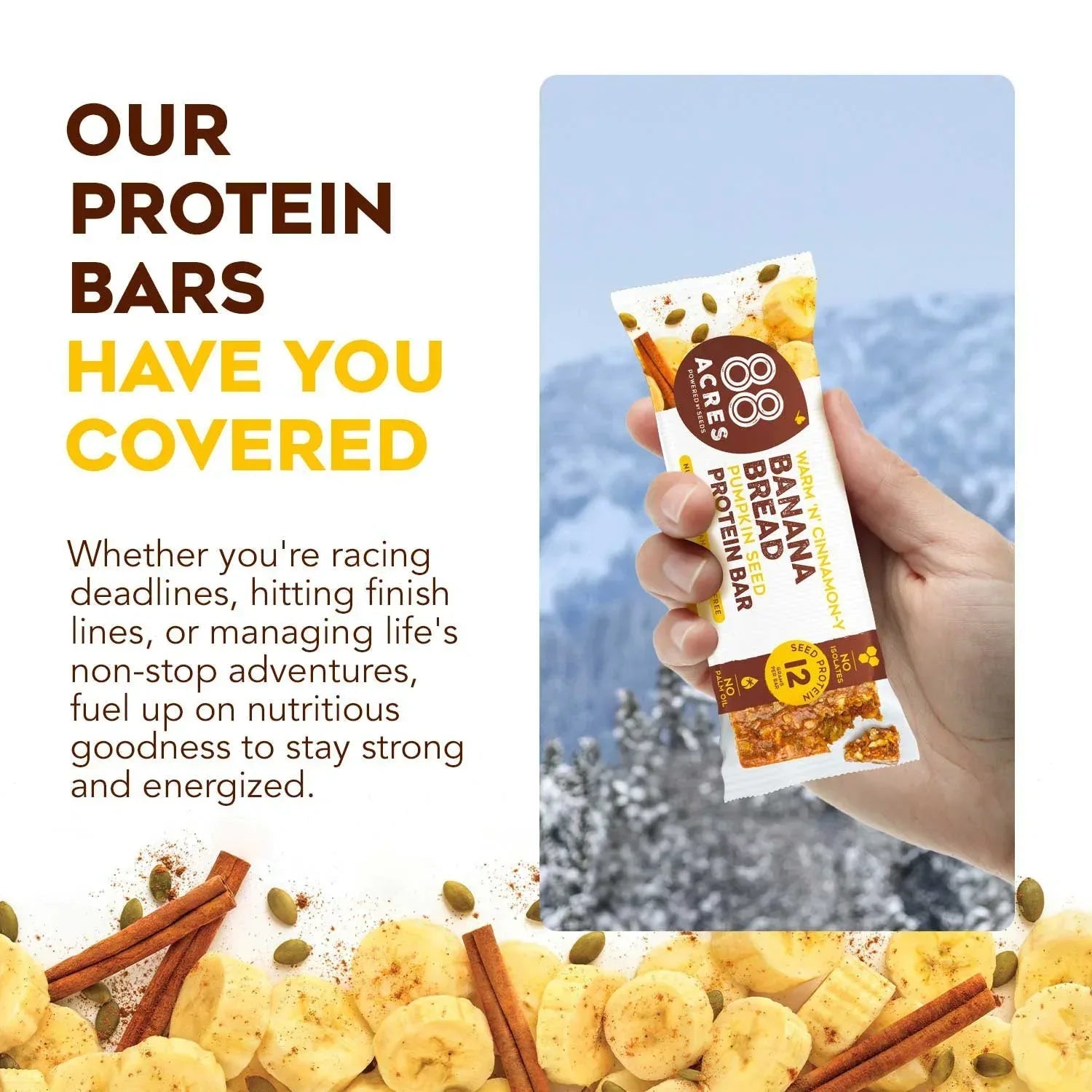 88 Acres Banana Bread Pumpkin Seed Protein Bar, 14 ct.