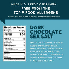 88 Acres Granola Bars, Dark Chocolate Sea Salt Seed+Oat, 16 pk.