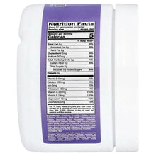 California Gold HydrationUP electrolyte drink mix tub, back label with nutrition facts, purple