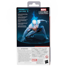 Marvel Legends Spirit Spider action figure back of package with character art