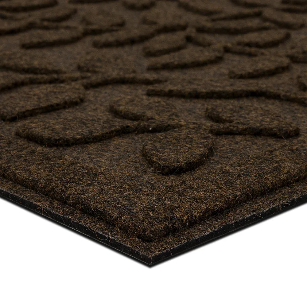 Mainstays Brown Rambling Vine Utility Polyester Outdoor Doormat, 24" x 36"