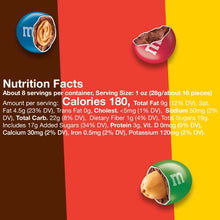 M&M's Classic Mix Nutrition Facts panel with serving size and calories
