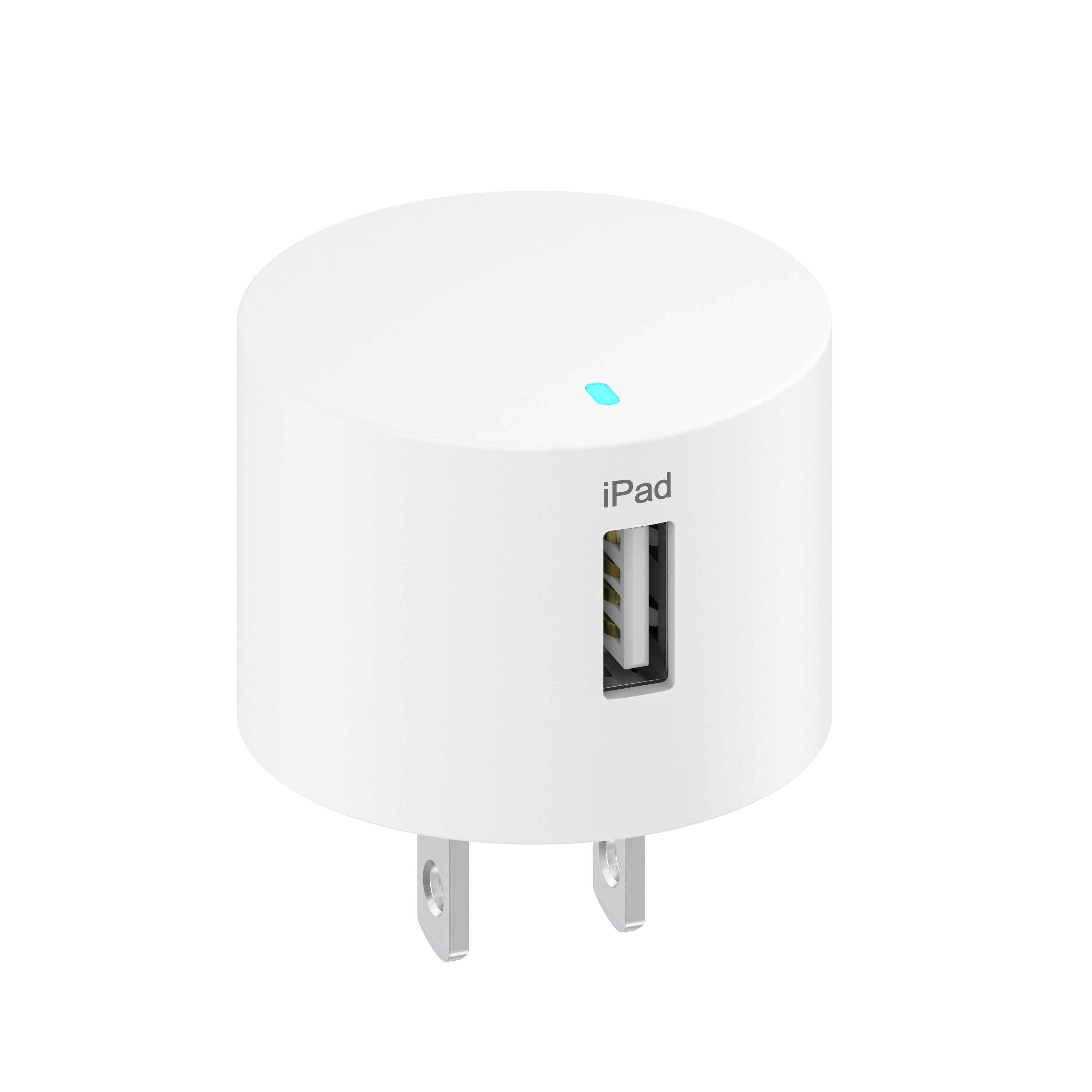 onn 12W Single USB-A Port Wall Charger with 3ft Lightning to USB Cable, MFI Certified Foldable Plug, White - Compatible with iPhone 14/13/12/11/X/XR/XS/8/7/6/5, iPad, Airpods and more