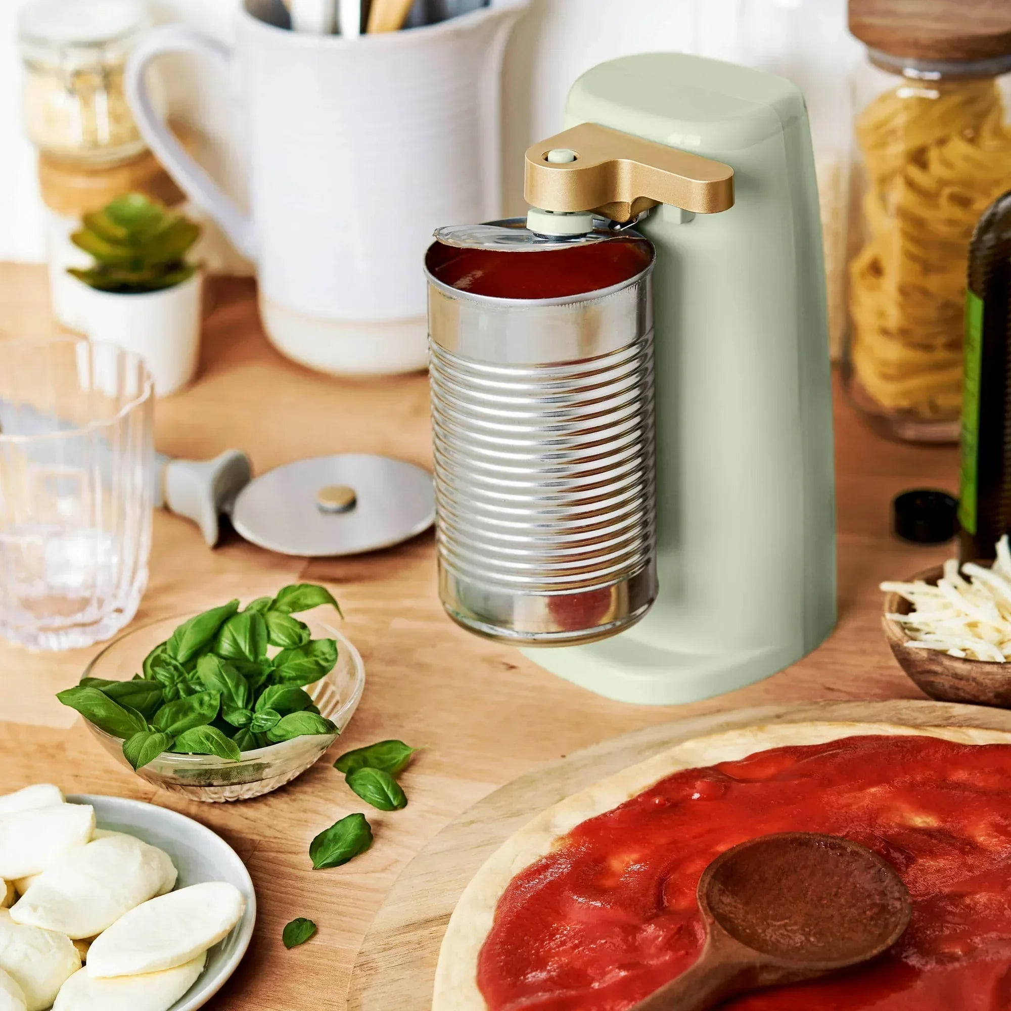 Beautiful Easy-Prep Electric Can Opener, White Icing by Drew Barrymore