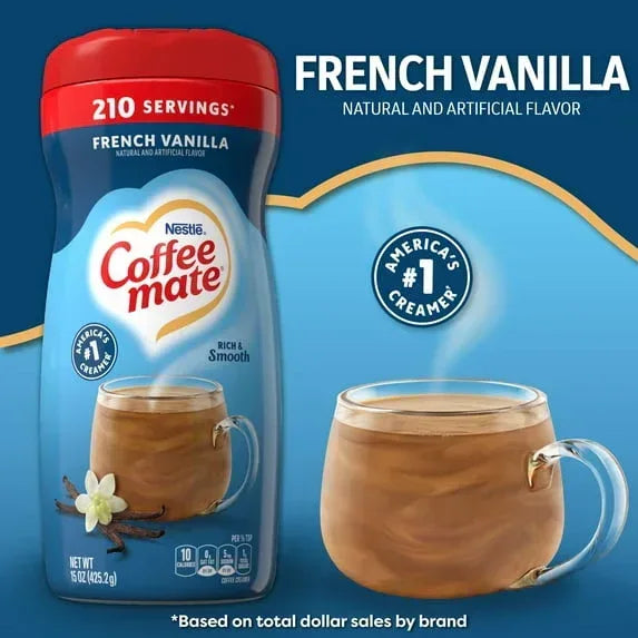 Coffee mate French Vanilla Powder Coffee Creamer, 15 oz
