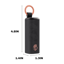 Skullcandy Dime EVO XT clip-anywhere case with carrying loop and size markings