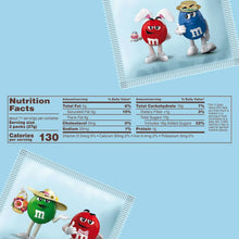 M&M's Fun Size chocolate candy wrappers with nutrition facts panel