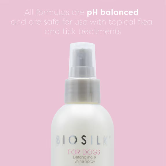 BioSilk For Dogs Silk Therapy Detangling Plus Shine Protecting Mist Detangling Spray 8 fl oz