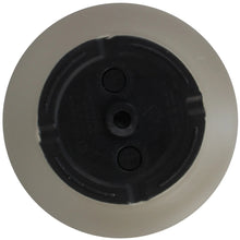 Medium round resin planter base with circular drainage holes
