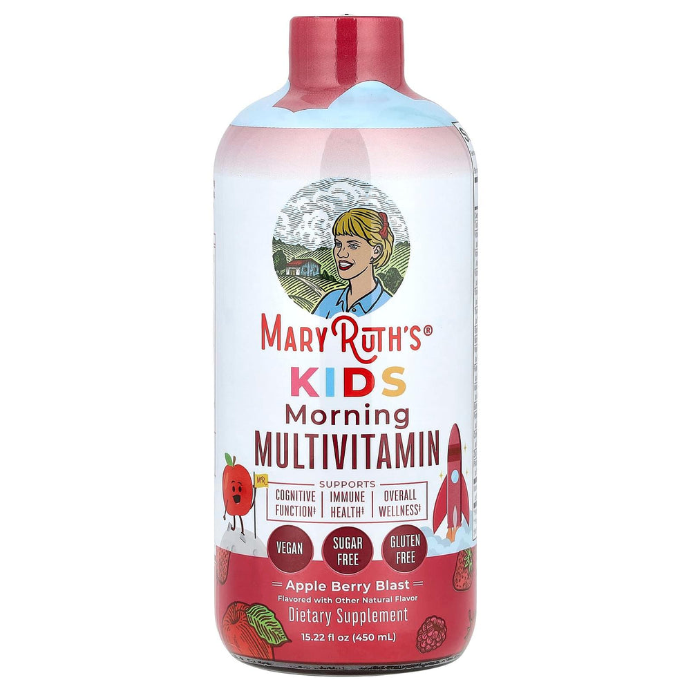 MaryRuth's, Kids Morning Multivitamin, Apple Berry Blast, 15.22 fl oz (450 ml) - USA MEGA SHOP