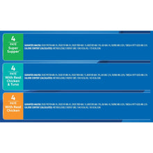 Back label panel with guaranteed analysis text for 9Lives paté favorites