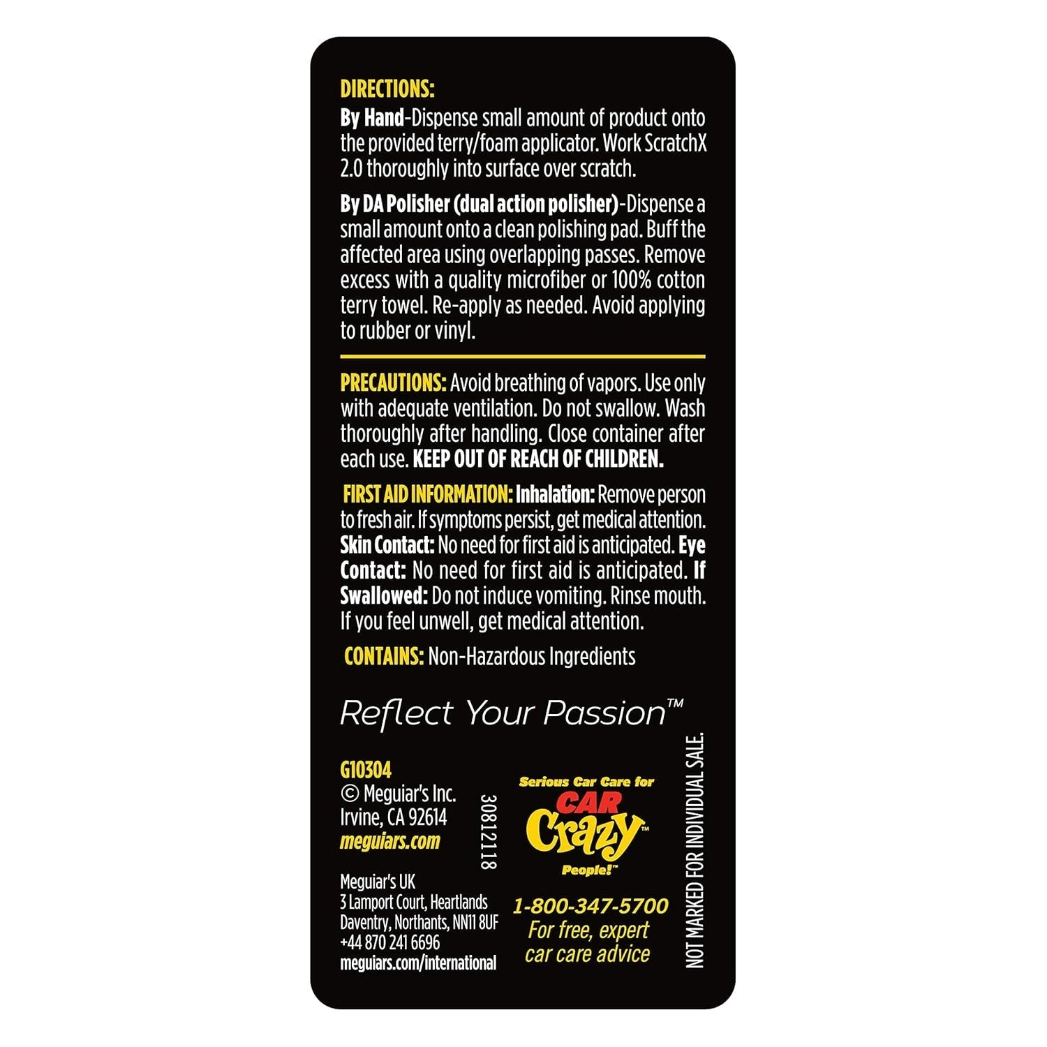 Meguiar's Quik Eraser Kit, Eliminador de Rayones para Coches para Reparar Imperfecciones de la Superficie, Kit de Reparación de Rayones para Coches con ScratchX, Almohadilla para Taladro y Toalla de Microfibra, 4 Unidades