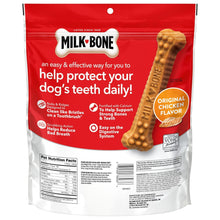 Milk-Bone brushing chews back-of-bag panel with nutrition facts