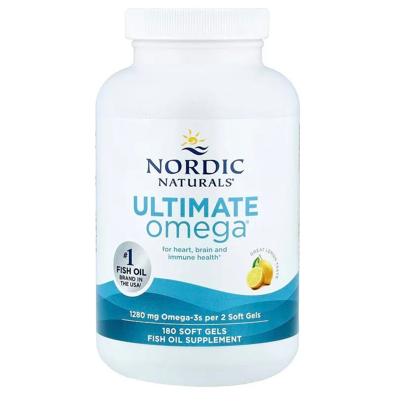 Nordic Naturals, Ultimate Omega, Lemon, Soft Gels (640 mg per Soft Gel)