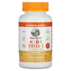 MaryRuth's, Kids Omega-3 Gummies, Ages 2+, Orange, 60 Gummies - USA MEGA SHOP